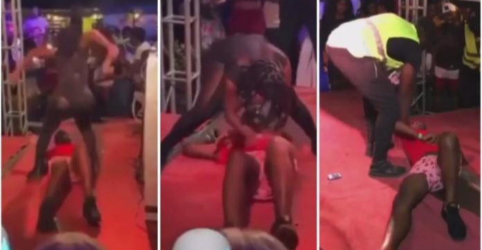 Man collapses and dies on stage while dancing with a lady in a concert (Video)