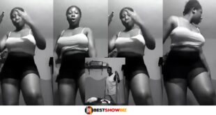 Mother chases her daughter with a belt after catching her doing TikTok video half nak3t* (watch video)
