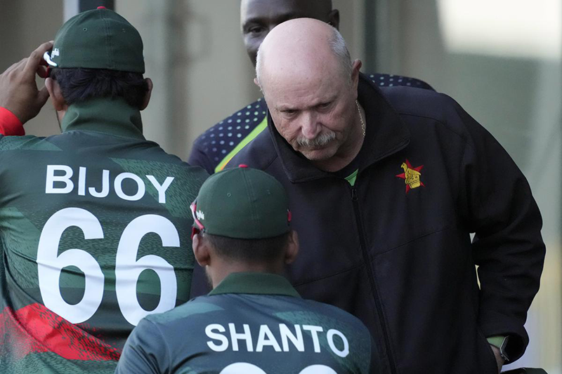 Zim coach Dave Houghton – ‘We aren’t here to add up to the numbers; we want to challenge India’