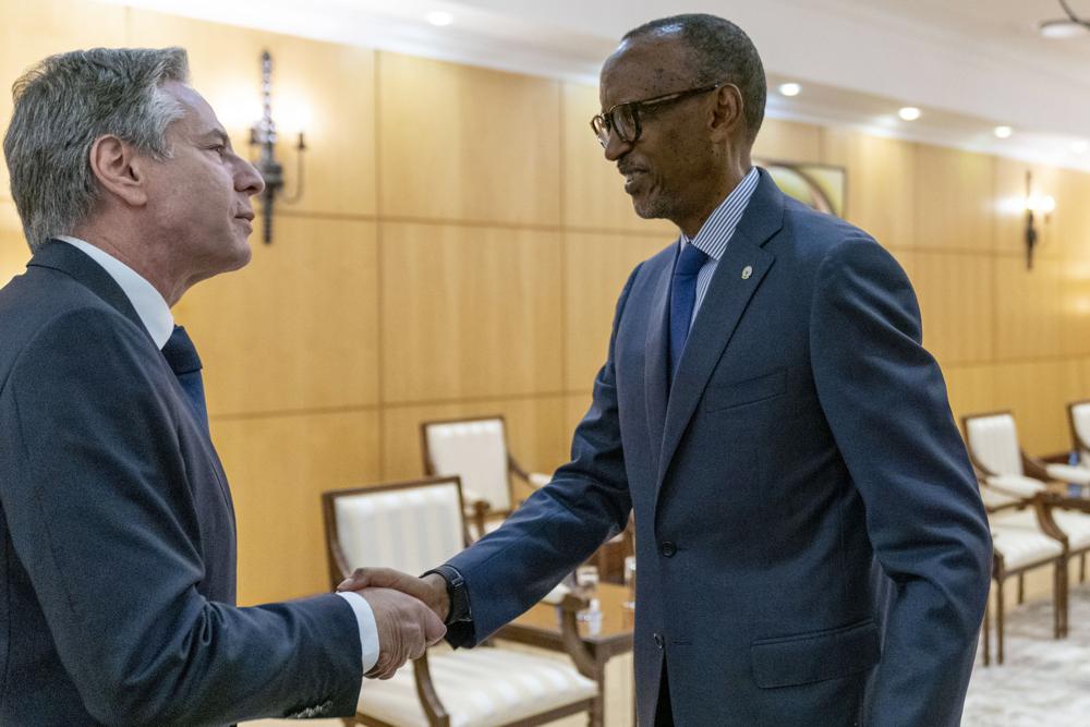 Visiting US secretary of state rebukes Rwanda over rights, suppression concerns